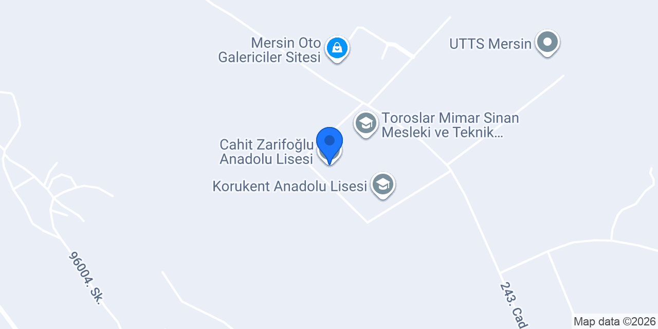 Cahit Zarifoğlu Anadolu Lisesi konumu
