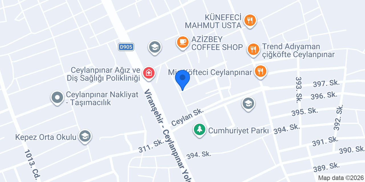 CEYLANPINAR İŞLER KİTABEVİ konumu
