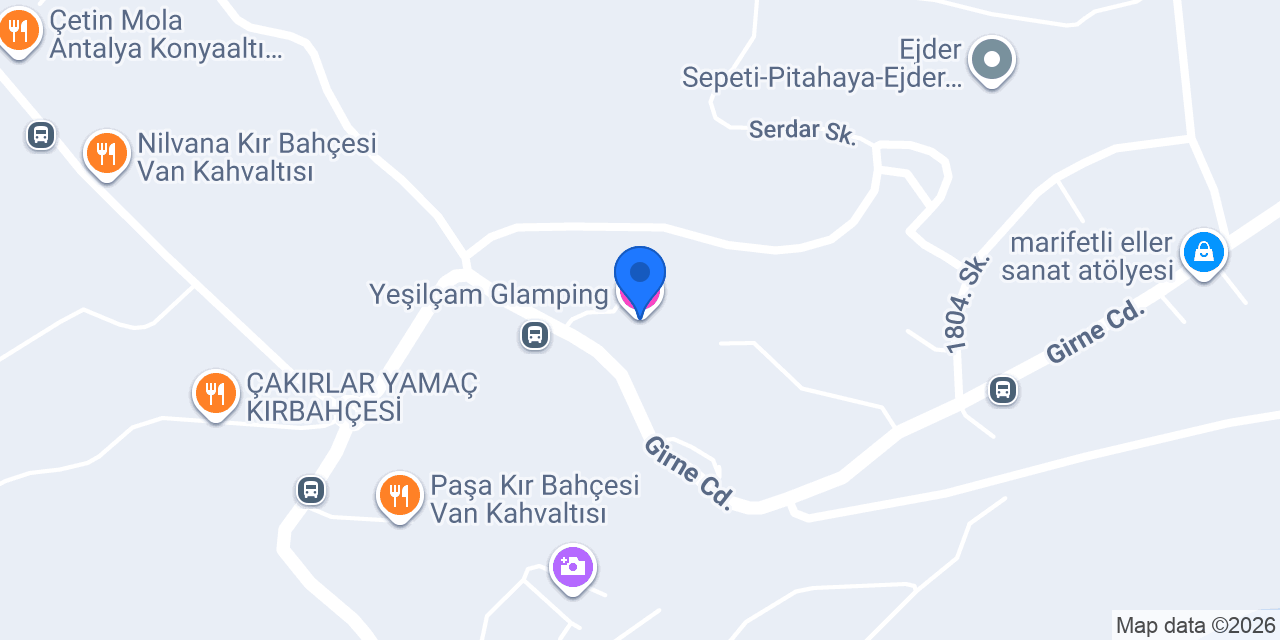 Yeşilçam Glamping konumu