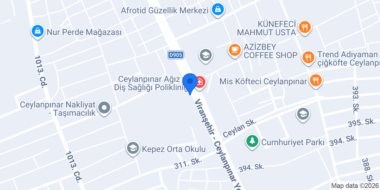 Ceylanpınar Çiçek ve Çikolata konumu