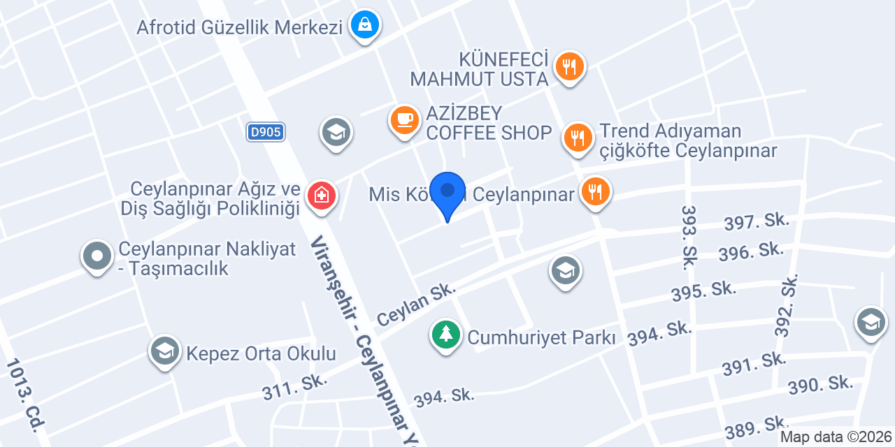 CEYLANPINAR GÖKSEL ELEKTRİK konumu