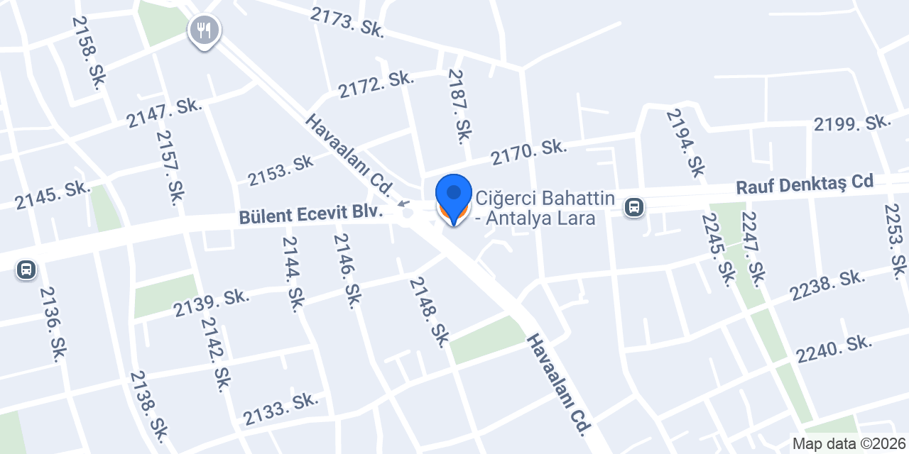 Ciğerci Bahattin - Antalya Lara konumu