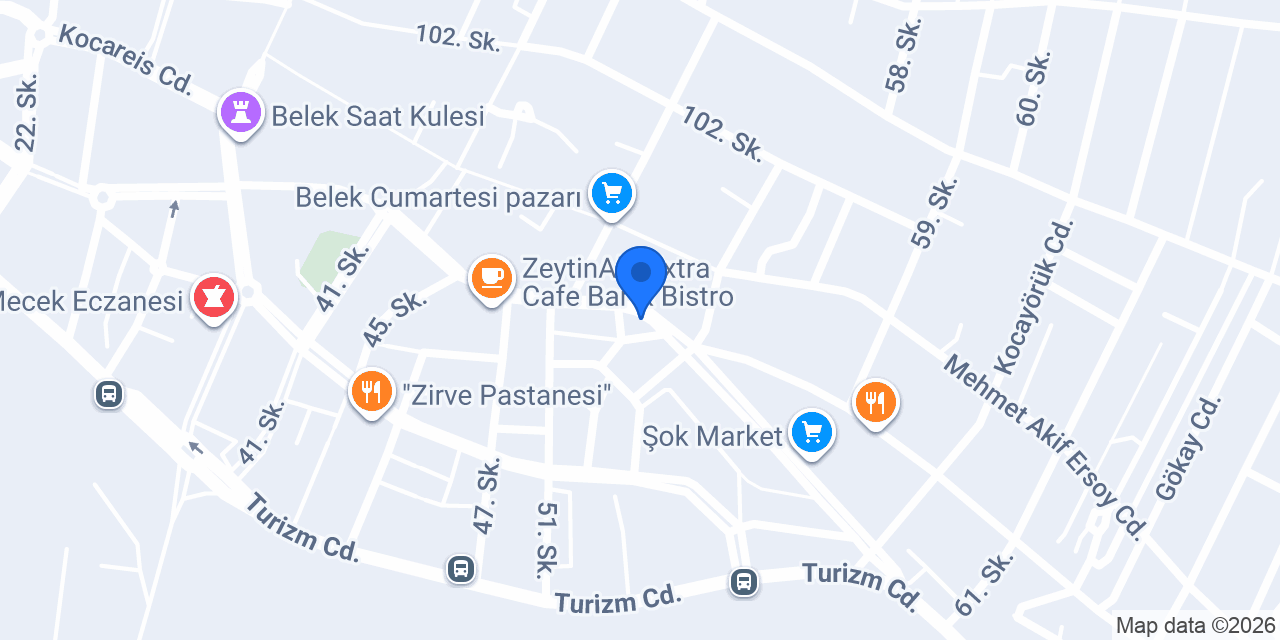 Belek kuytu tost konumu