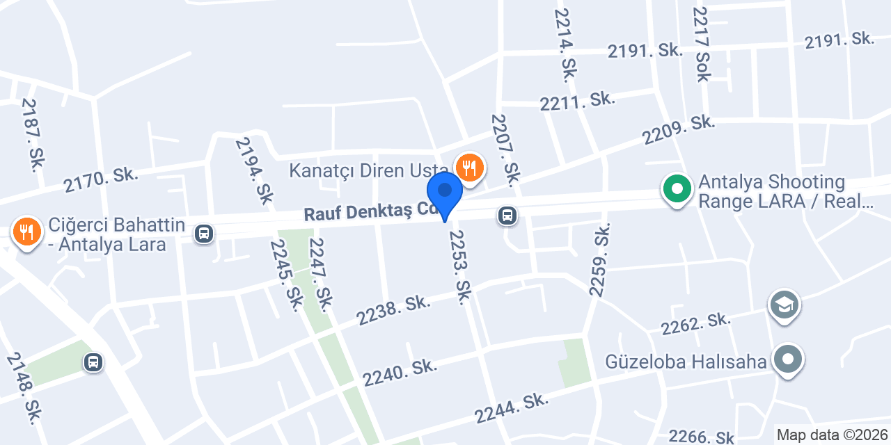 Acil Çilingir Lara 7/24 Sinan Plaza Dekor konumu