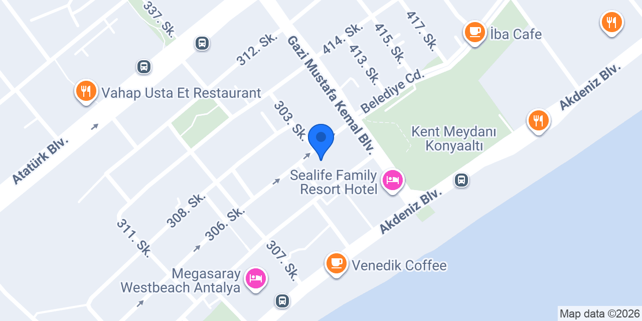 Romm Coffee Konyaaltı konumu