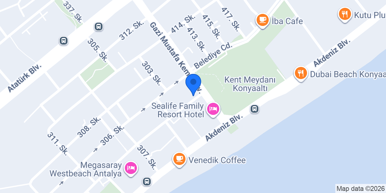 Eva Hotel konumu