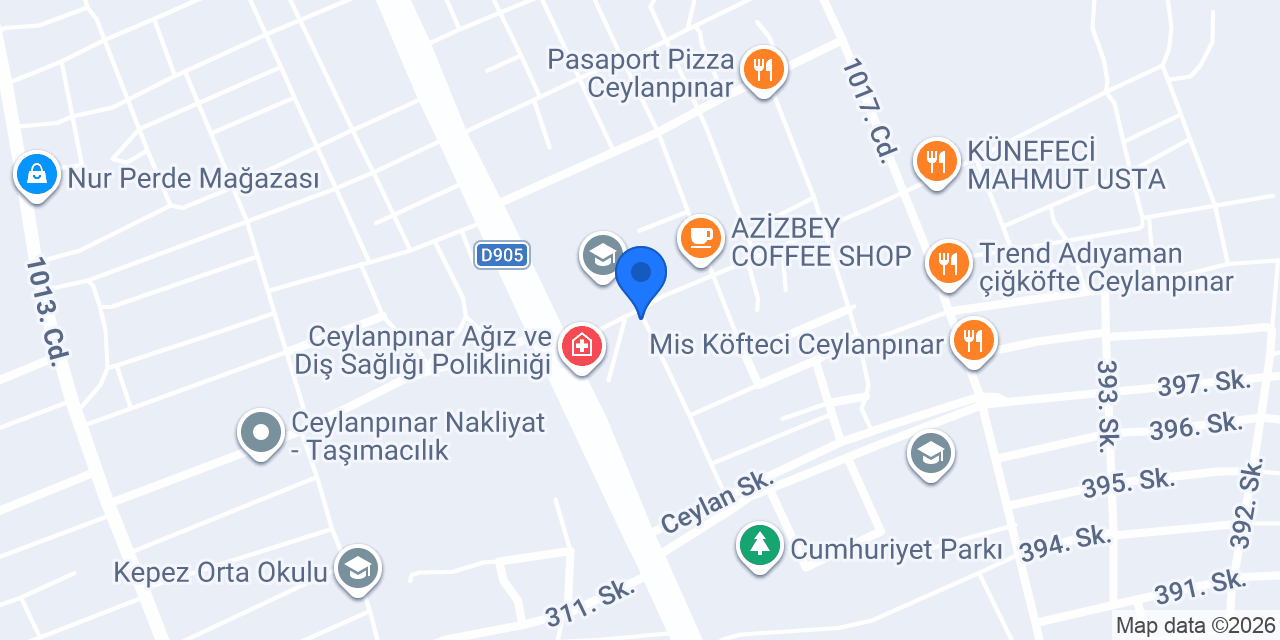 Tuana Kuaför Ceylanpınar konumu