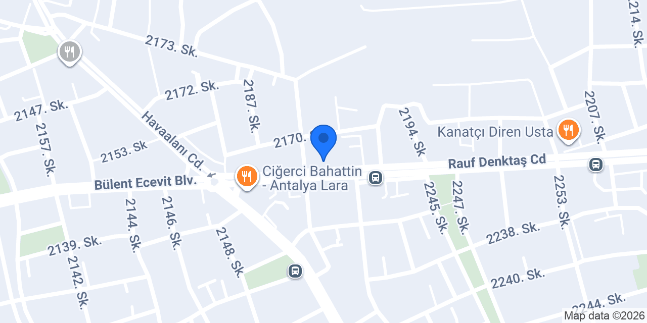 Cajun Corner Antalya Güzeloba konumu