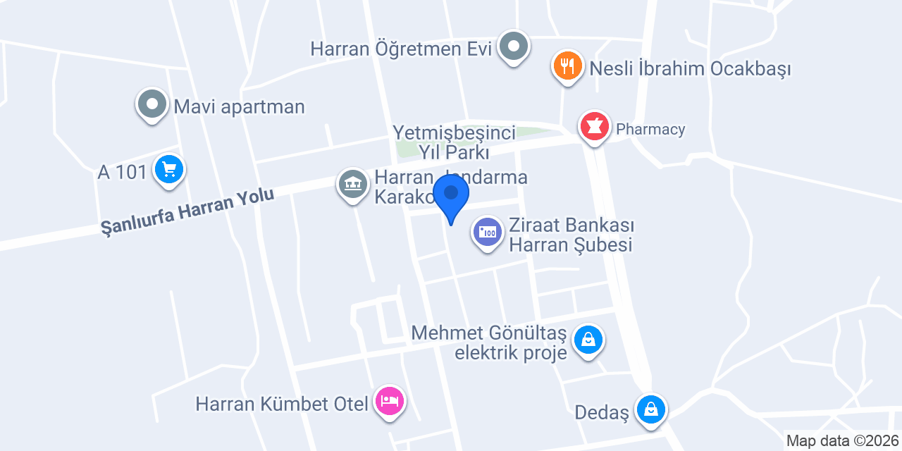 Harran Veteriner Kliniği konumu