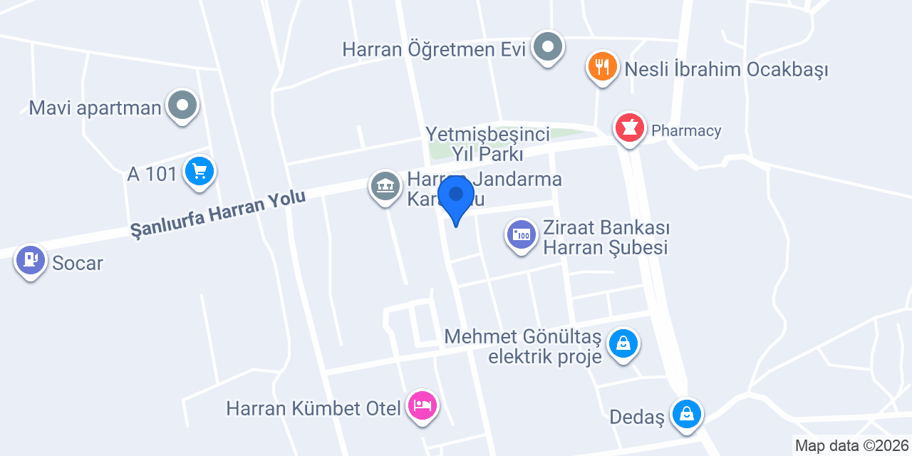 PTT-Harran Merkezi konumu