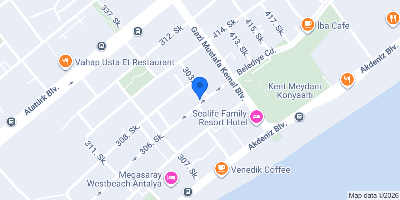 4 Köşe Restaurant konumu