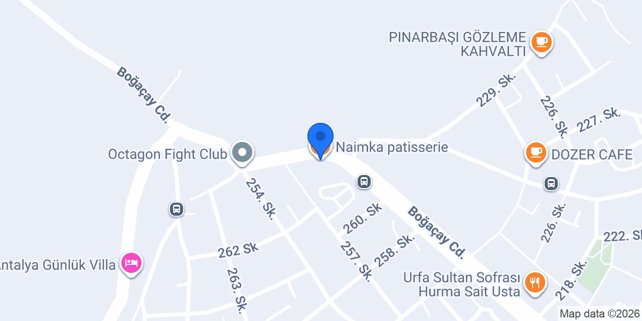 Naimka patisserie konumu