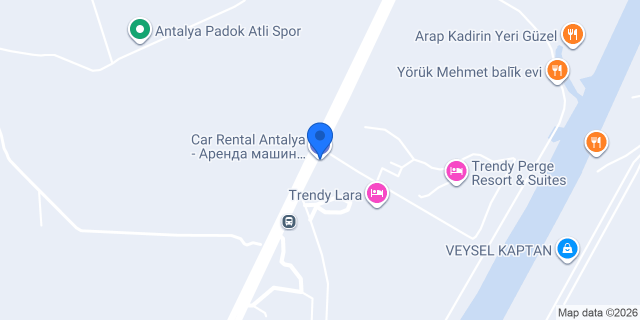 Car Rental Antalya - Аренда машин - Прокат автомобилей konumu