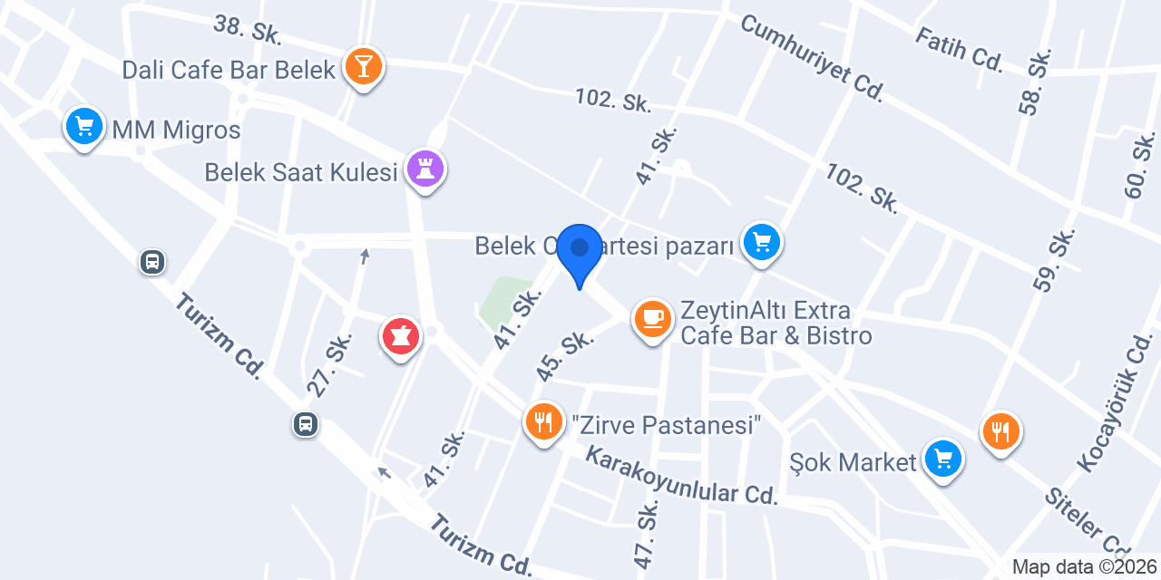 DÜRÜMCÜ BABA BELEK SUBESİ konumu