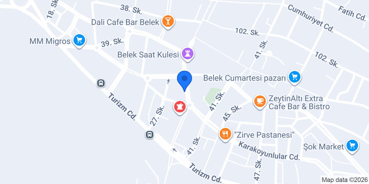 NATURA ECZANESİ BELEK konumu