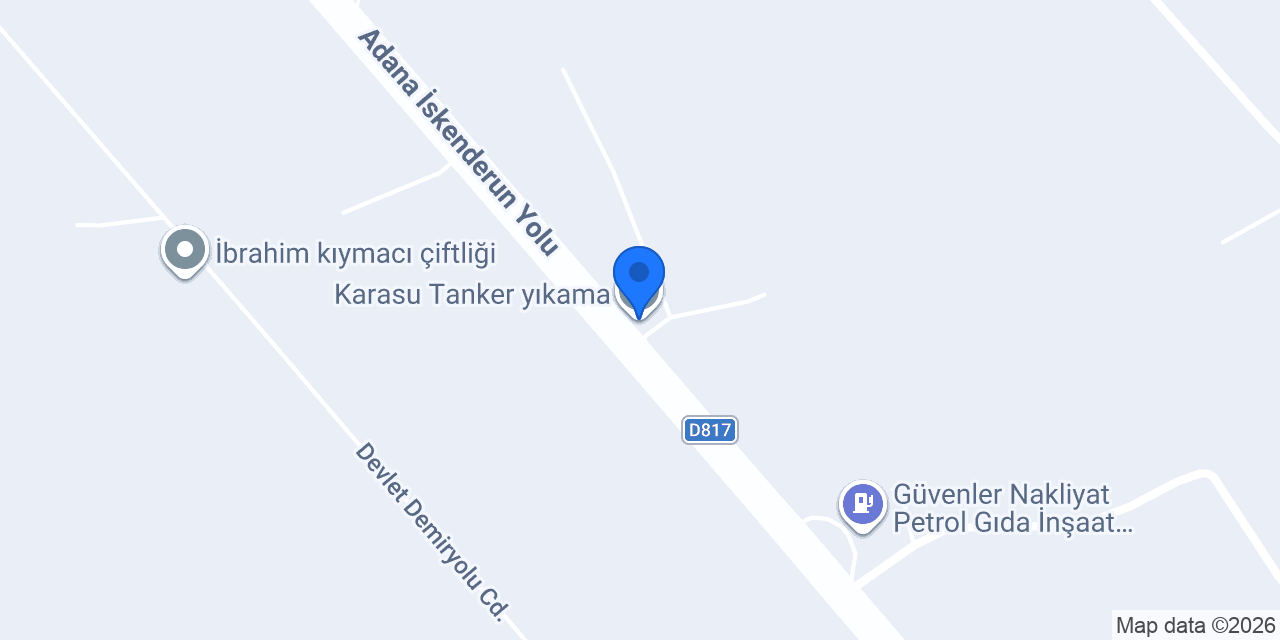 Karasu Tanker yıkama konumu