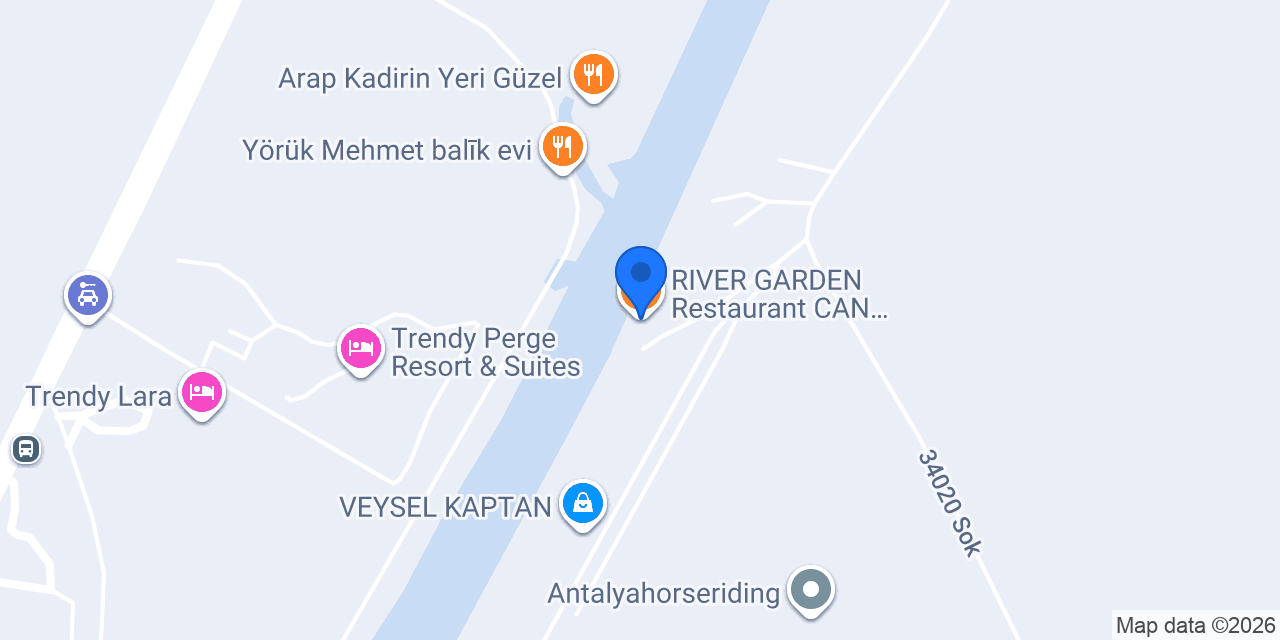 RIVER GARDEN Restaurant CAN-TURKEY Yatçılık konumu