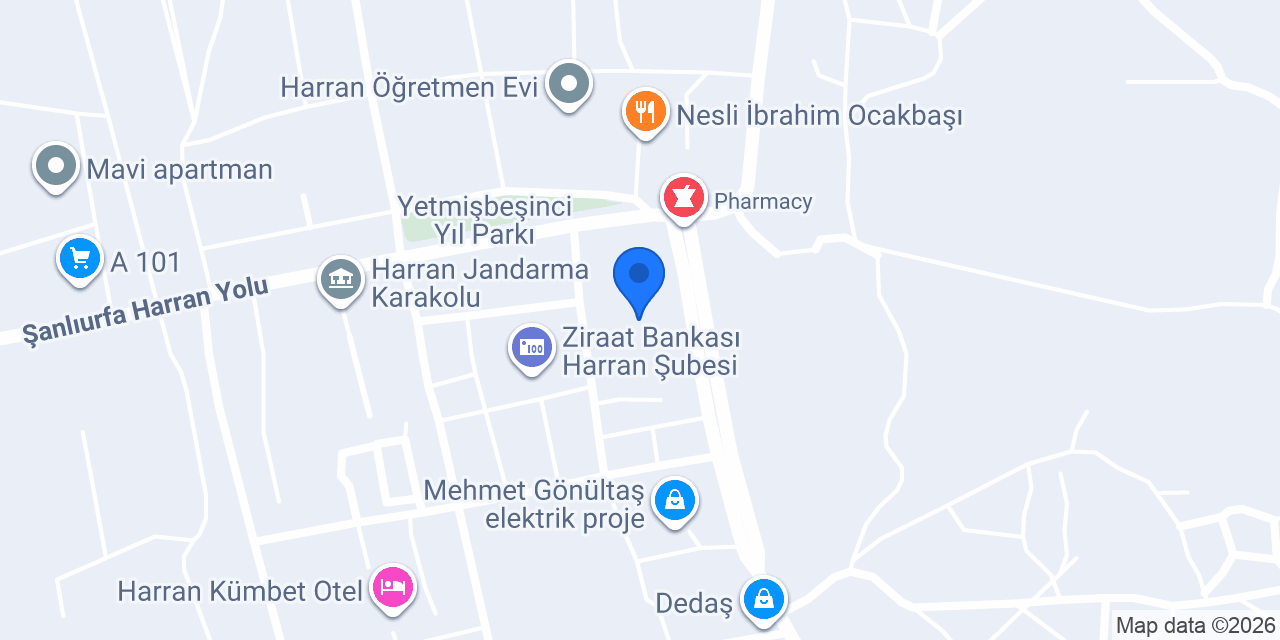 Harran Polis Merkezi Amirliği konumu