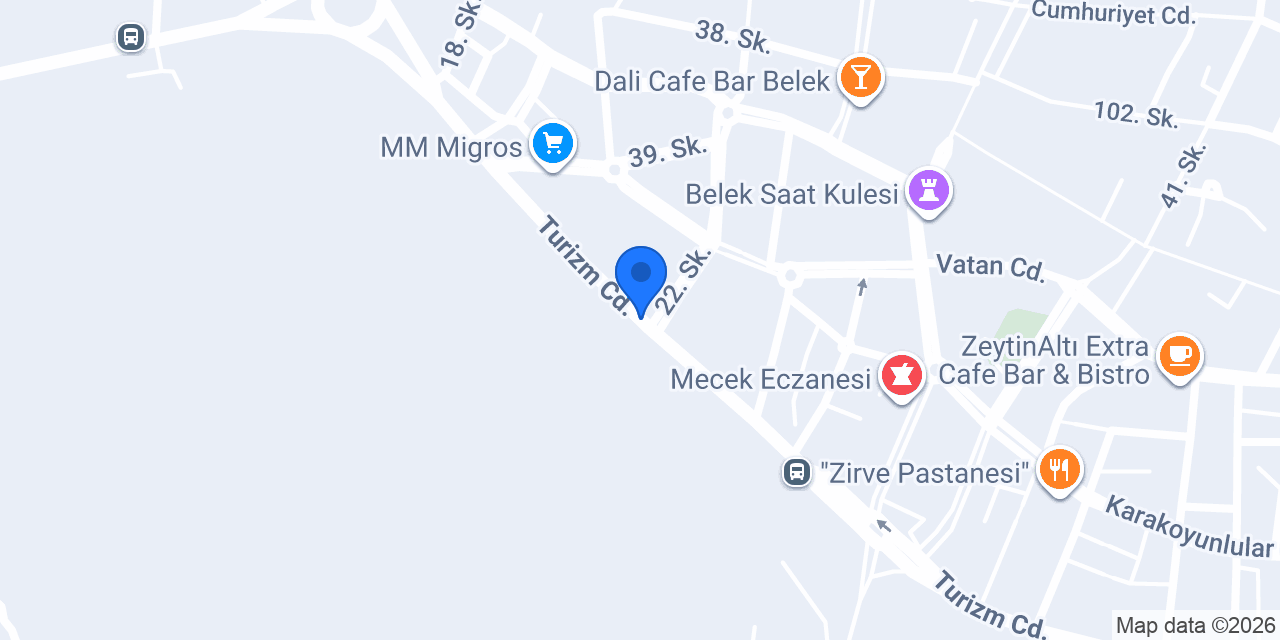 ECZANE FARMA BELEK konumu