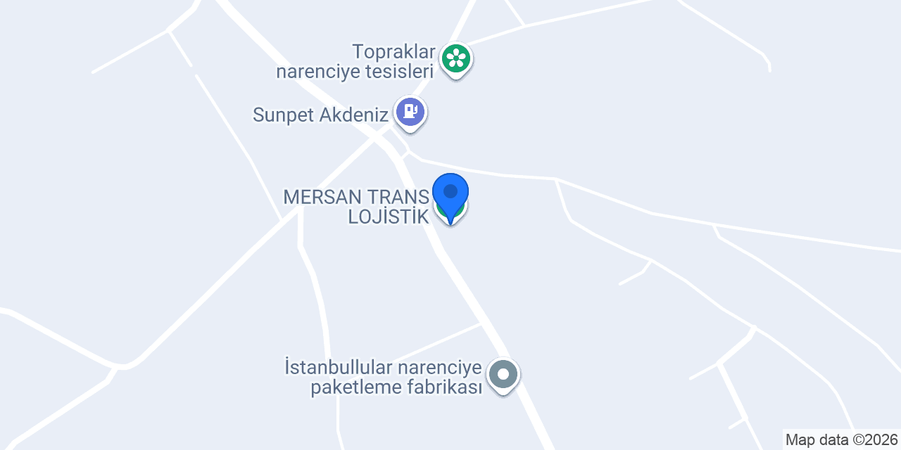 MERSAN TRANS LOJİSTİK konumu