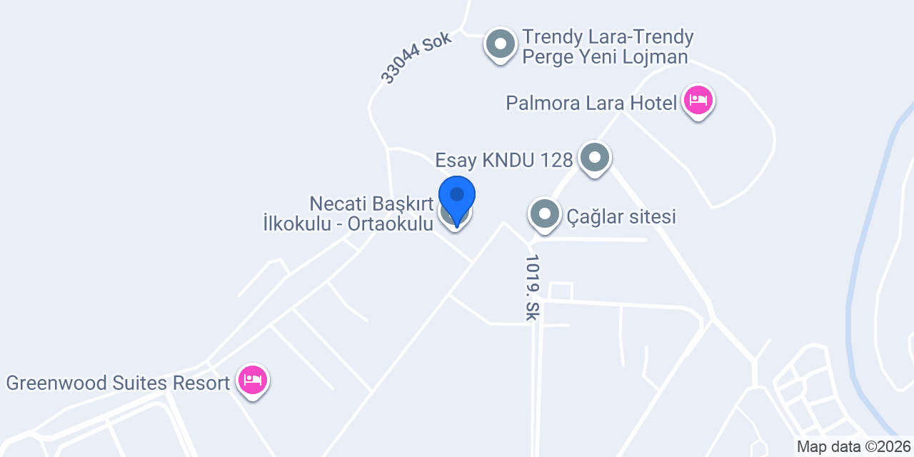 Necati Başkırt İlkokulu - Ortaokulu konumu
