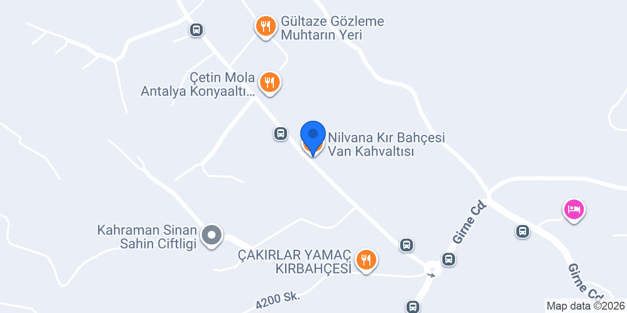 Nilvana Kır Bahçesi Van Kahvaltısı konumu
