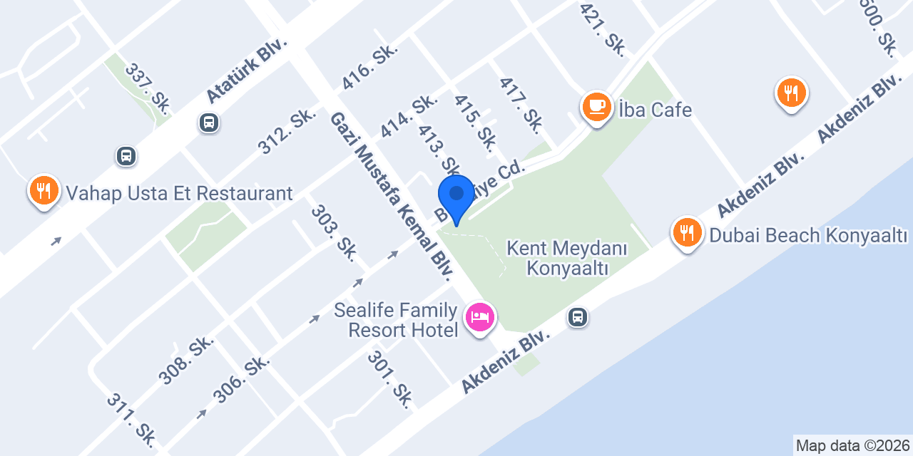 Sahil Taksi Durağı konumu