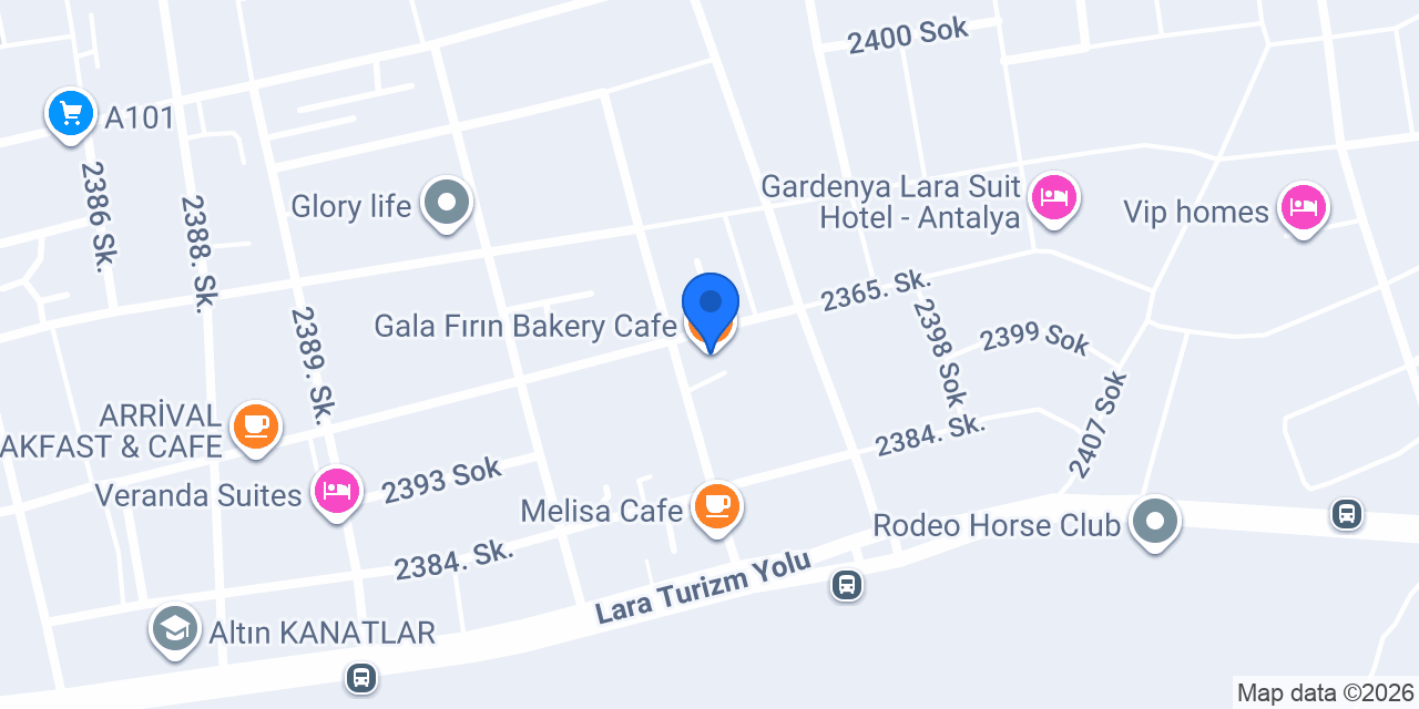 Gala Fırın Bakery Cafe konumu