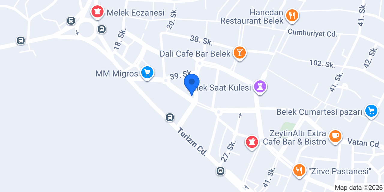 Galip Usta Belek Dürüm Evi konumu
