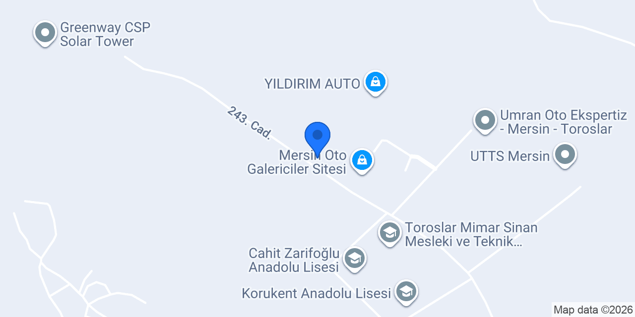 Pektaş Otomotiv konumu