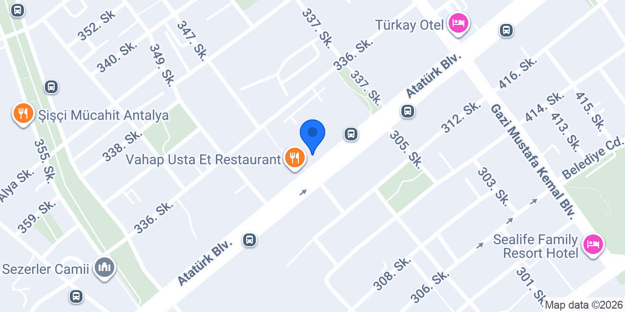 Lara Waffle tatlı evi konumu