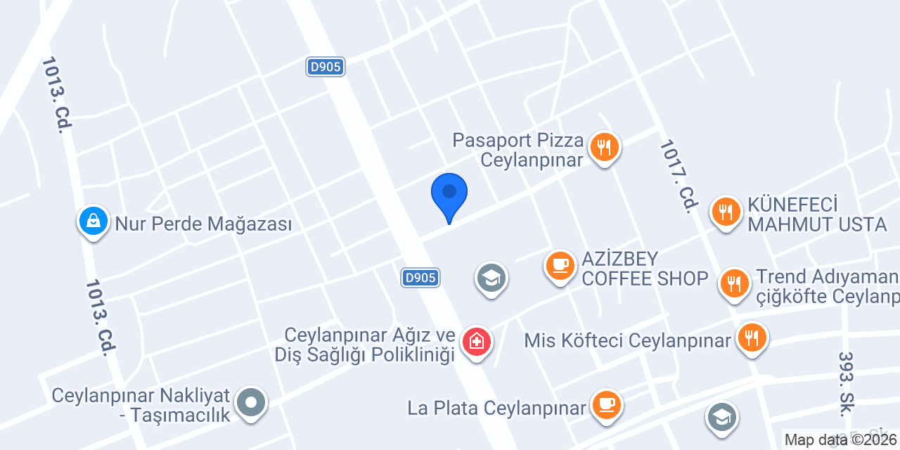 Özel Ceylanpınar Sağlık Kabini konumu
