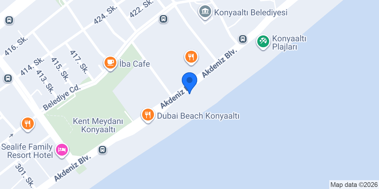 Çakıl Beach konumu