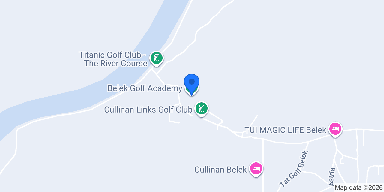 Belek Golf Academy konumu