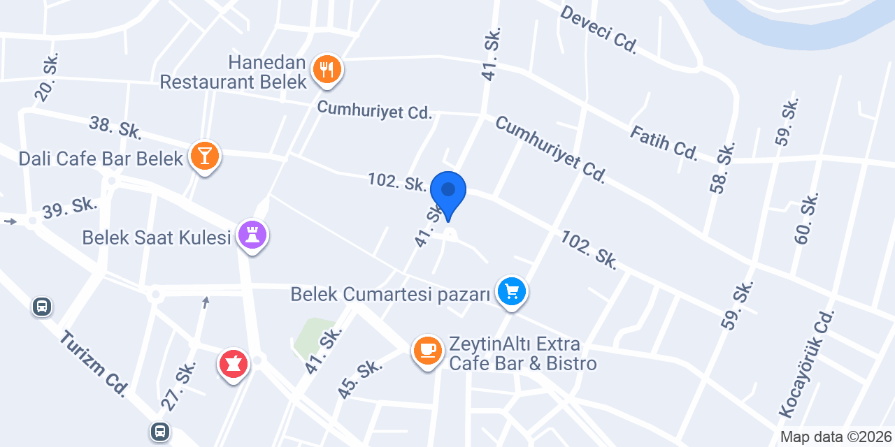 Belek Çelik Kapı konumu