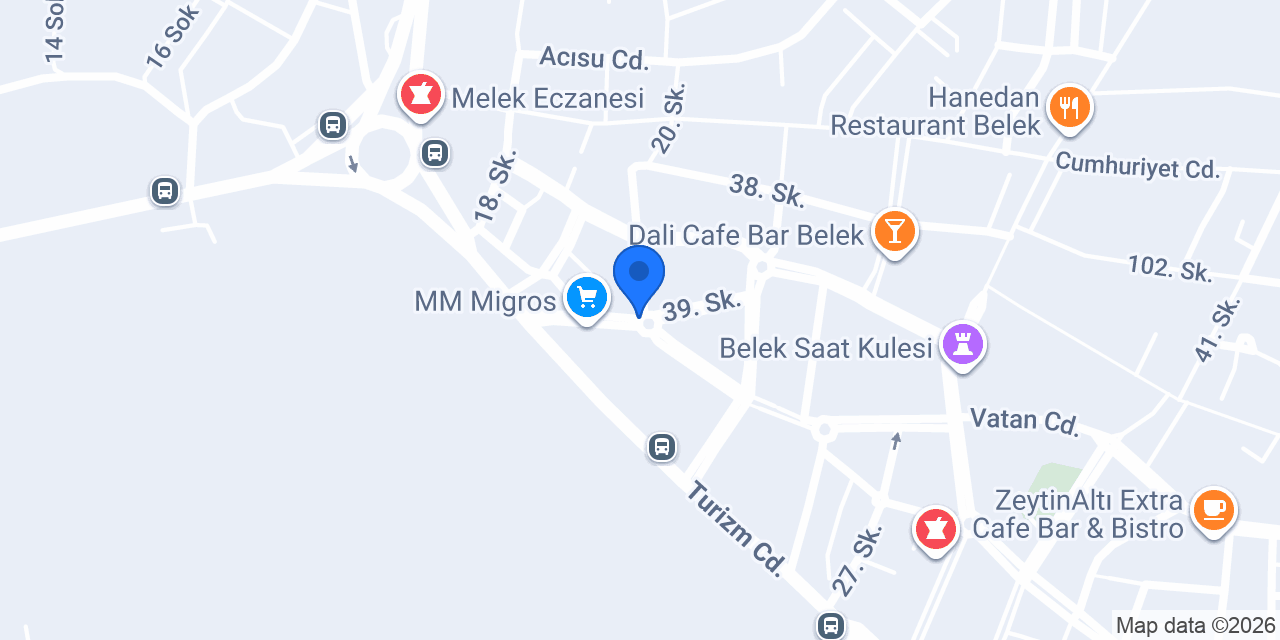 Oggi Belek konumu