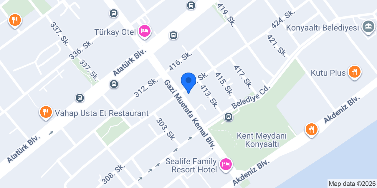 Gülizar Hotel Konyaaltı konumu