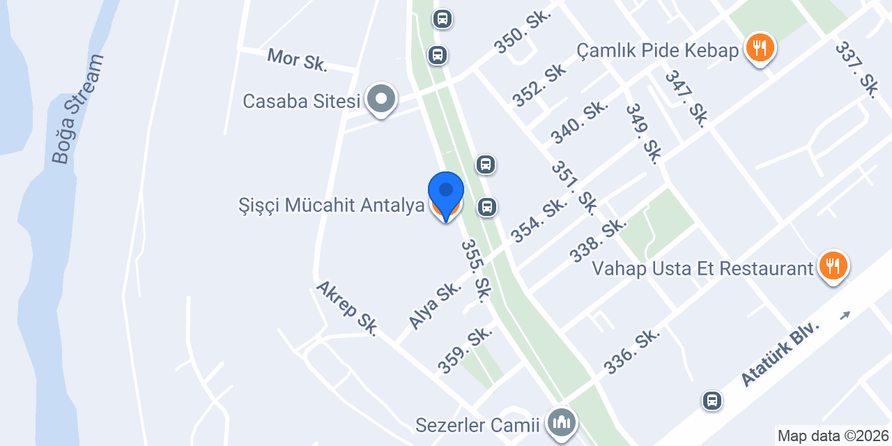 Şişçi Mücahit Antalya konumu