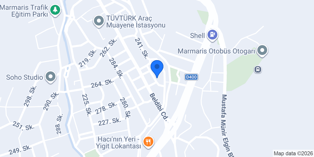 Gökova Motor Yetkili Servis konumu