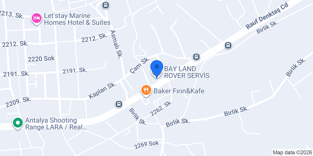 BAY LAND ROVER SERVİS konumu