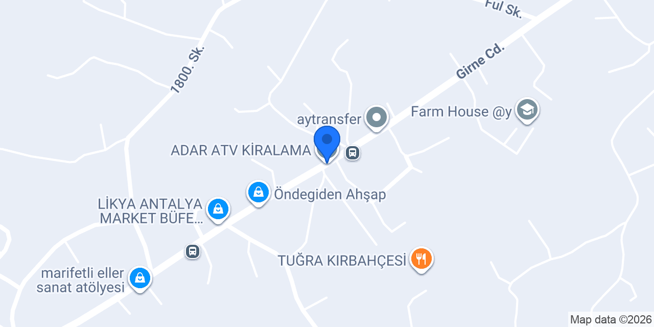 ADAR ATV KİRALAMA konumu