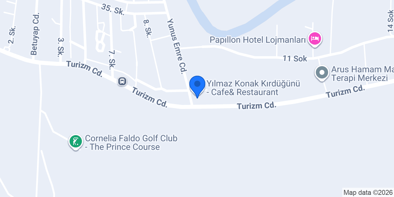 Yılmaz Konak Kırdüğünü - Cafe& Restaurant konumu