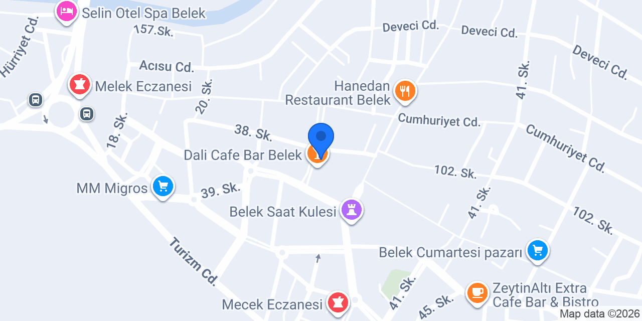 Belek Yağmur Eczanesi konumu