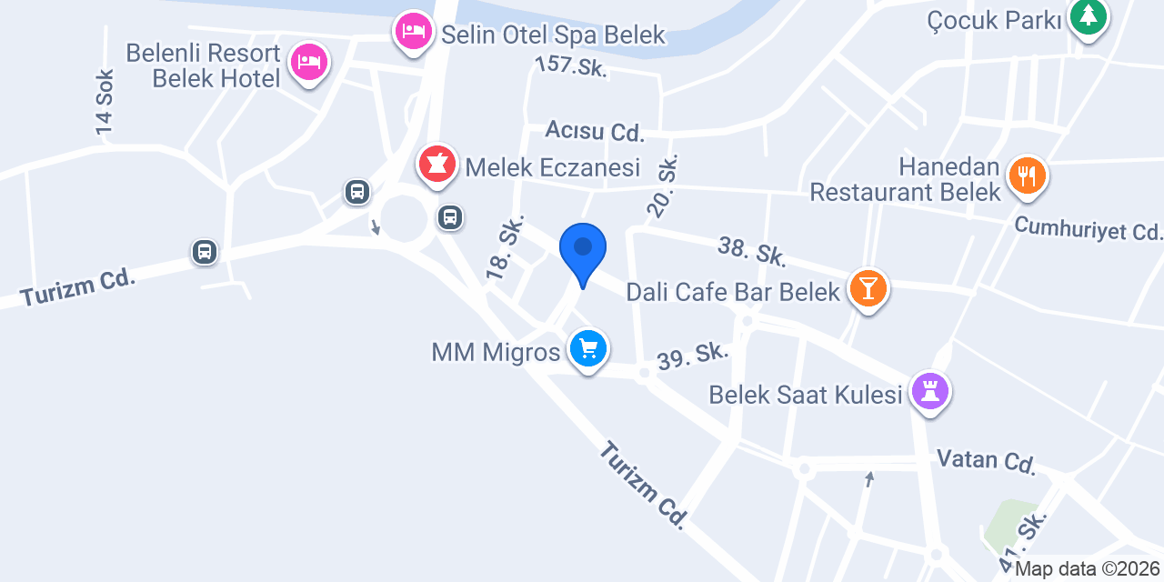 BELEK LEMON CAFE konumu
