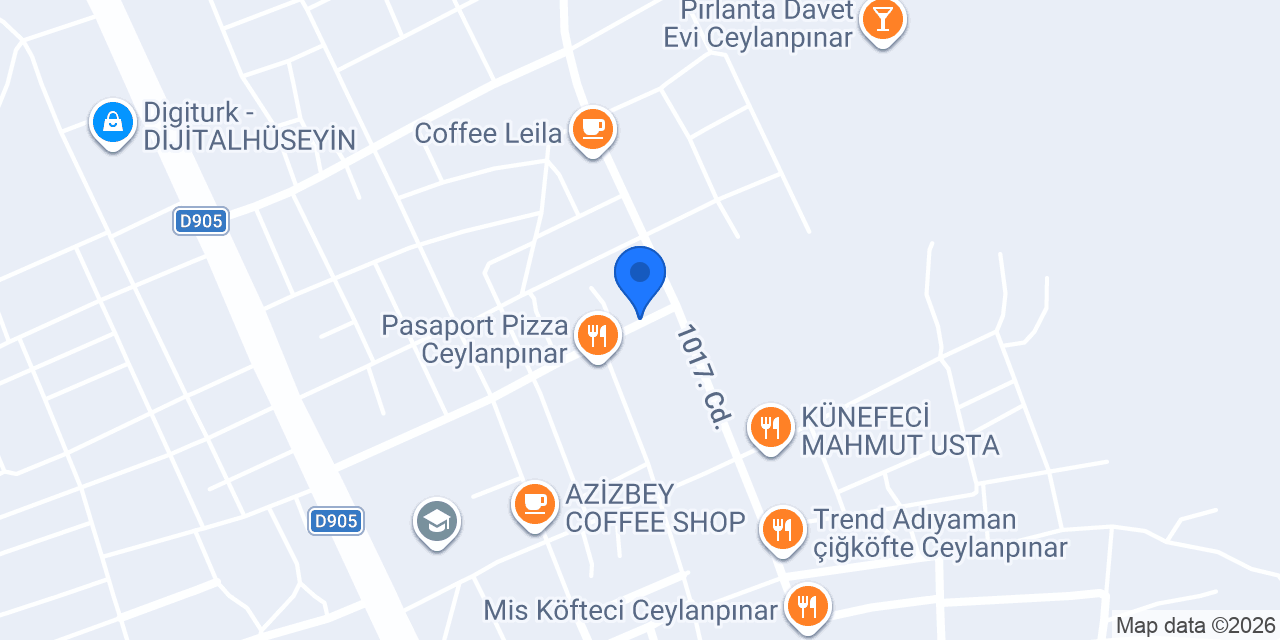 CEYLANPINAR GECE DÖNERCİSİ konumu