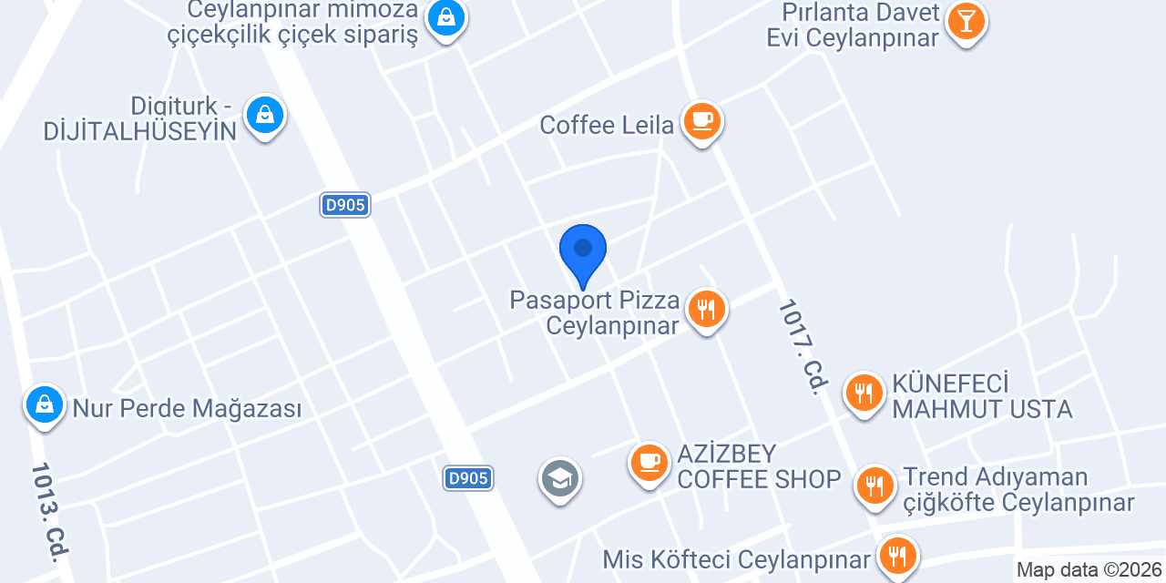 15 TEMMUZ PETSHOP ceylanpinar konumu
