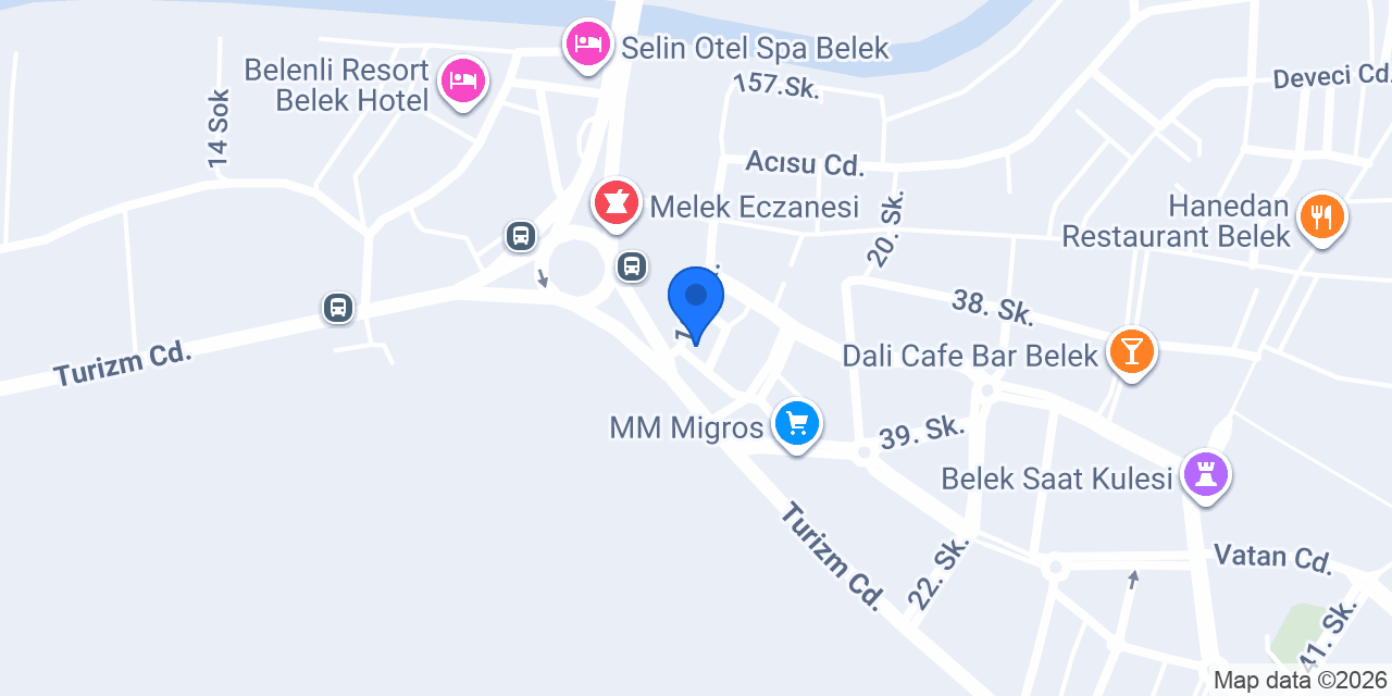 Taxi Belek konumu