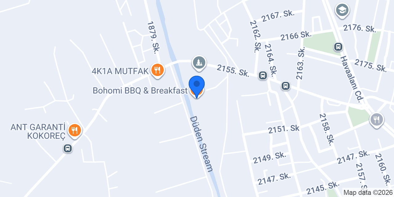 Bohomi BBQ & Breakfast konumu
