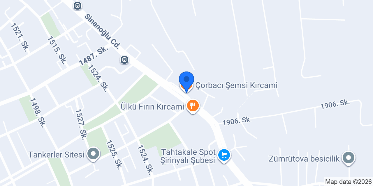 Çorbacı Şemsi Kırcami konumu