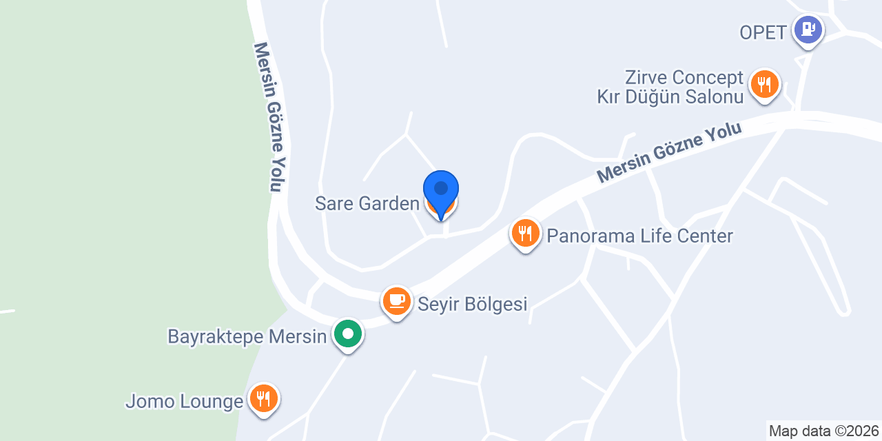 Sare Garden konumu